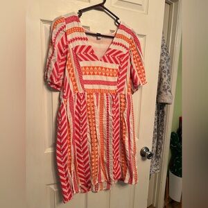 Old Navy Pink and Orange Dress
